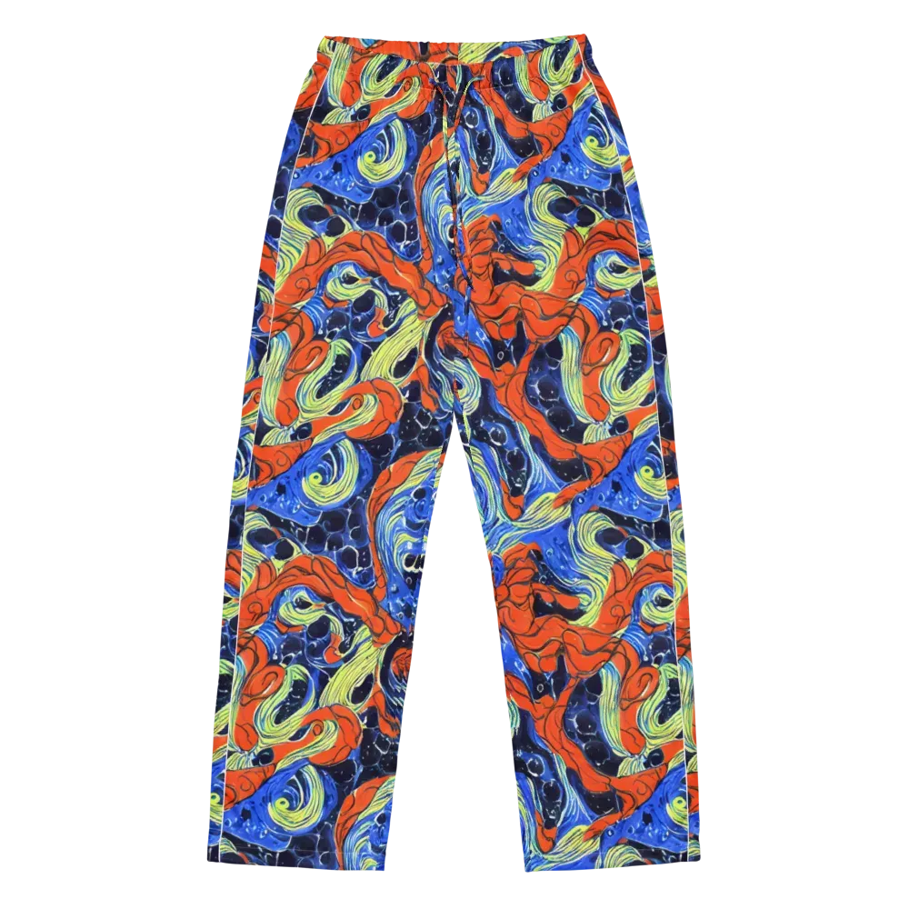 Lava Whirlpool on Women's Pajama Pants — Front