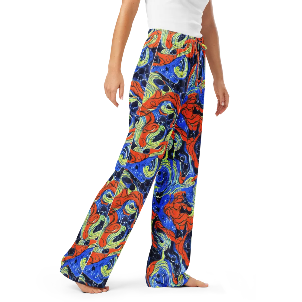 Lava Whirlpool on Women's Pajama Pants — Right Front
