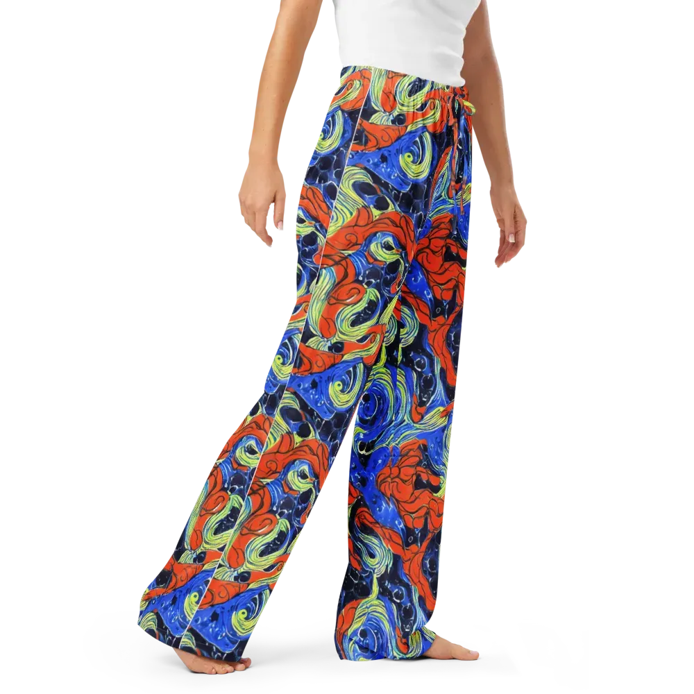 Lava Whirlpool on Women's Pajama Pants — Right Front