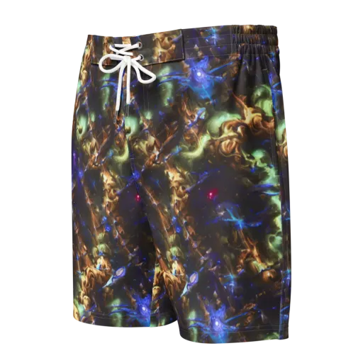 Nebula Shards on a Men's Board Shorts