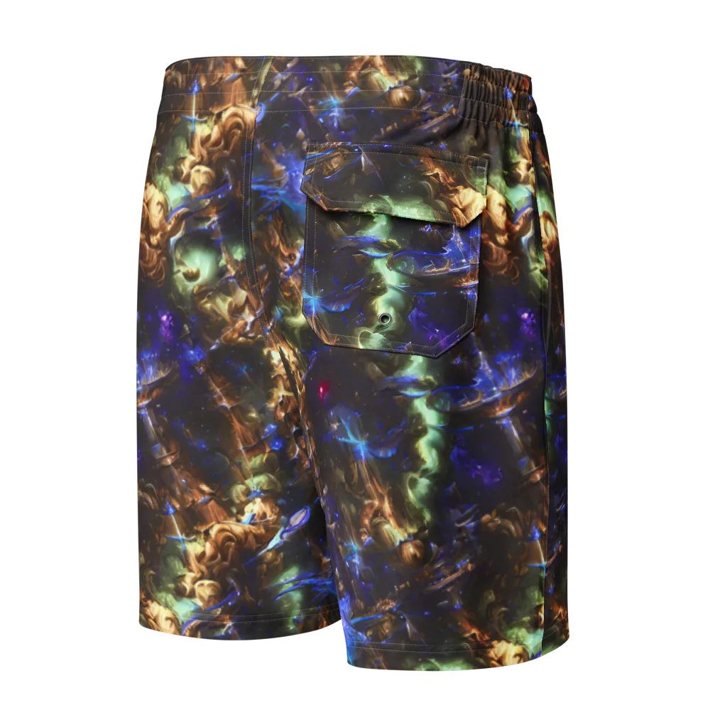 Nebula Shards on Men's Board Shorts — Back