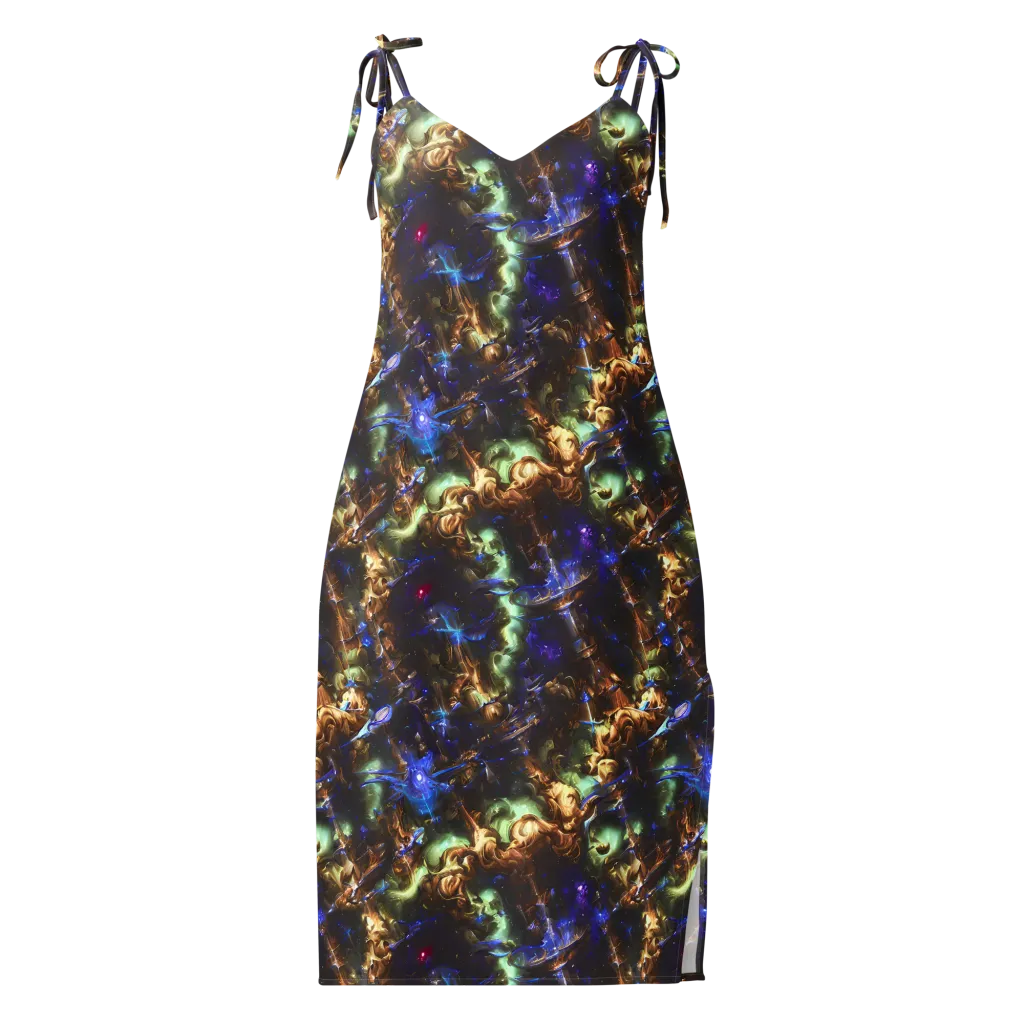 Nebula Shards on Slip Dress — Front