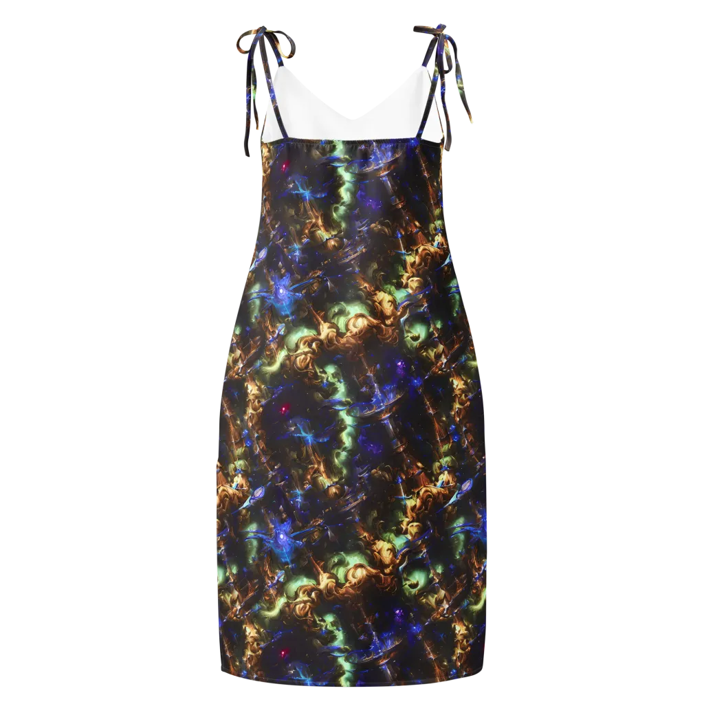 Nebula Shards on Slip Dress — Back