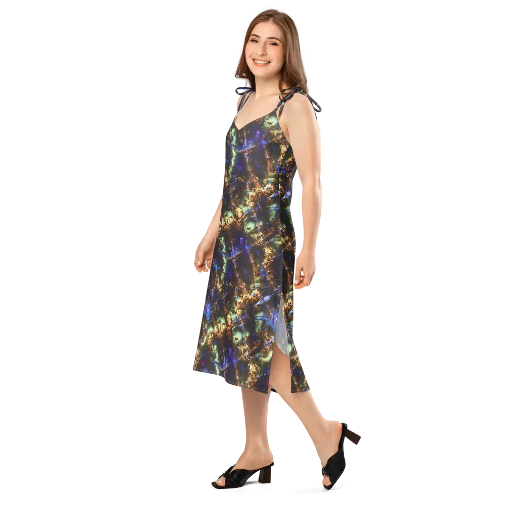 Nebula Shards on Slip Dress — Left Front