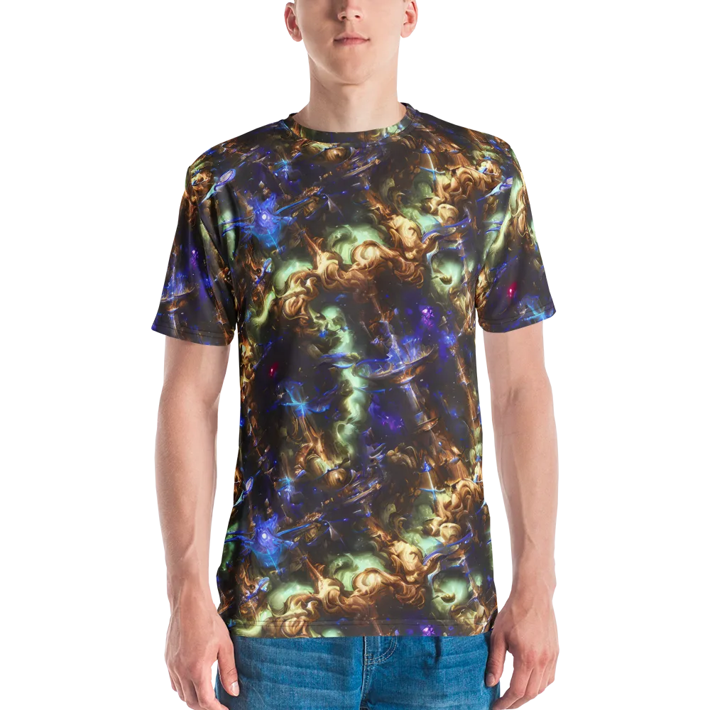 Nebula Shards on Men's Crew Neck T-Shirt — Front