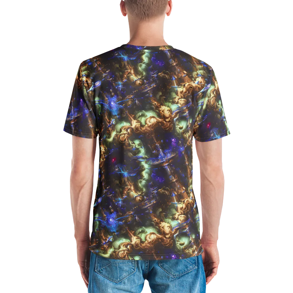 Nebula Shards on Men's Crew Neck T-Shirt — Back