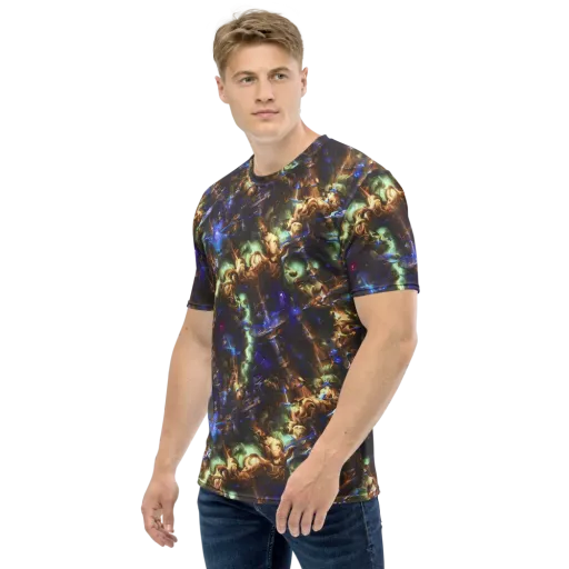 Nebula Shards on a Men's Crew Neck T-Shirt