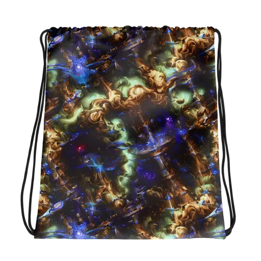 Nebula Shards on a Drawstring Bag