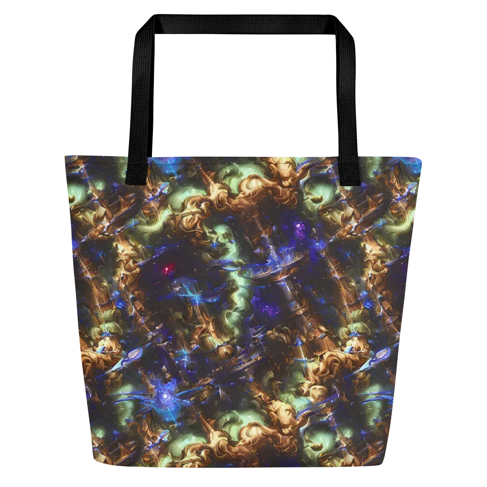 Nebula Shards on Large Tote Bag W/ Pocket — Front
