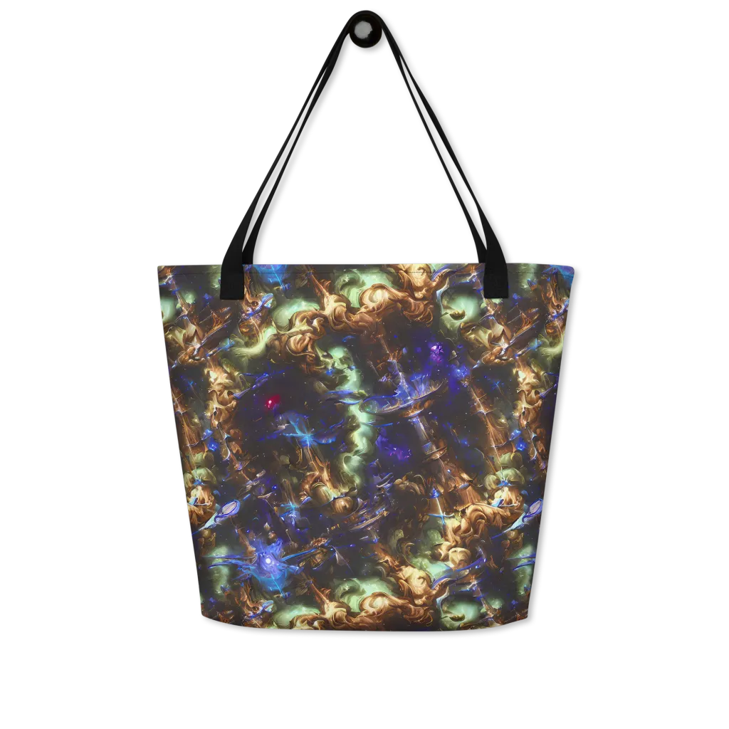 Nebula Shards on Large Tote Bag W/ Pocket — Front