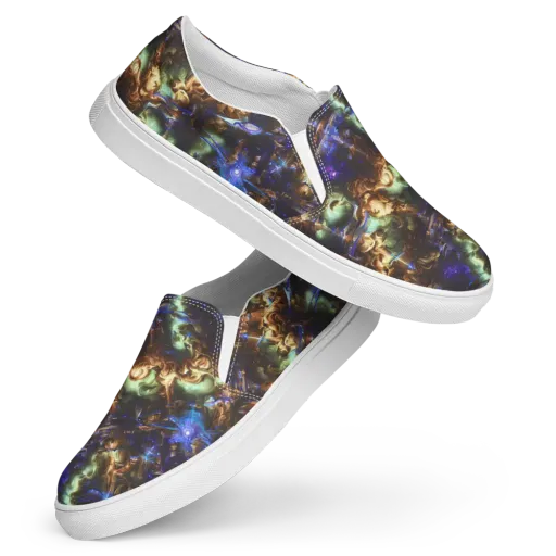 Nebula Shards on a Women's Slip-On Canvas Shoes