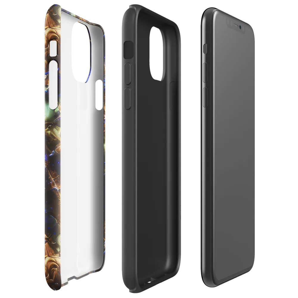 Nebula Shards on Tough Case for iPhone® — Right