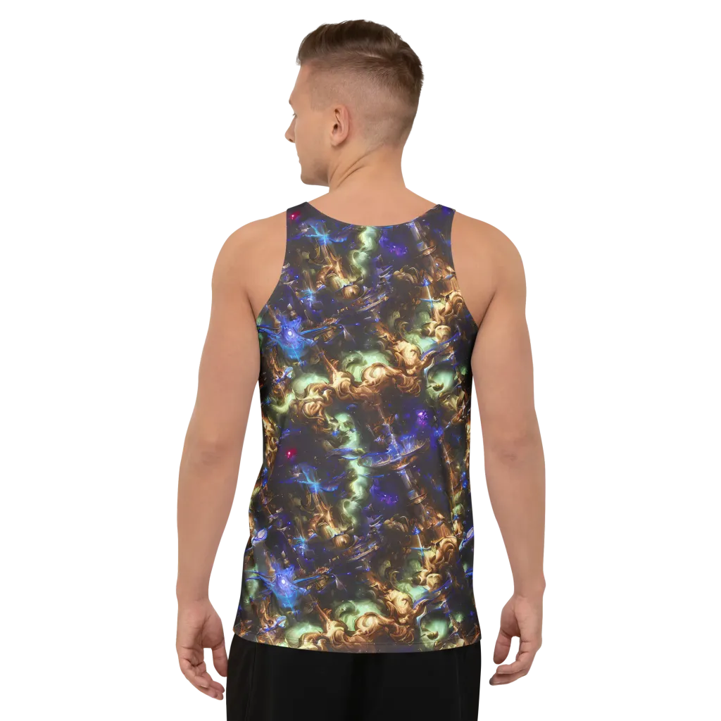 Nebula Shards on Men's Tank Top — Back