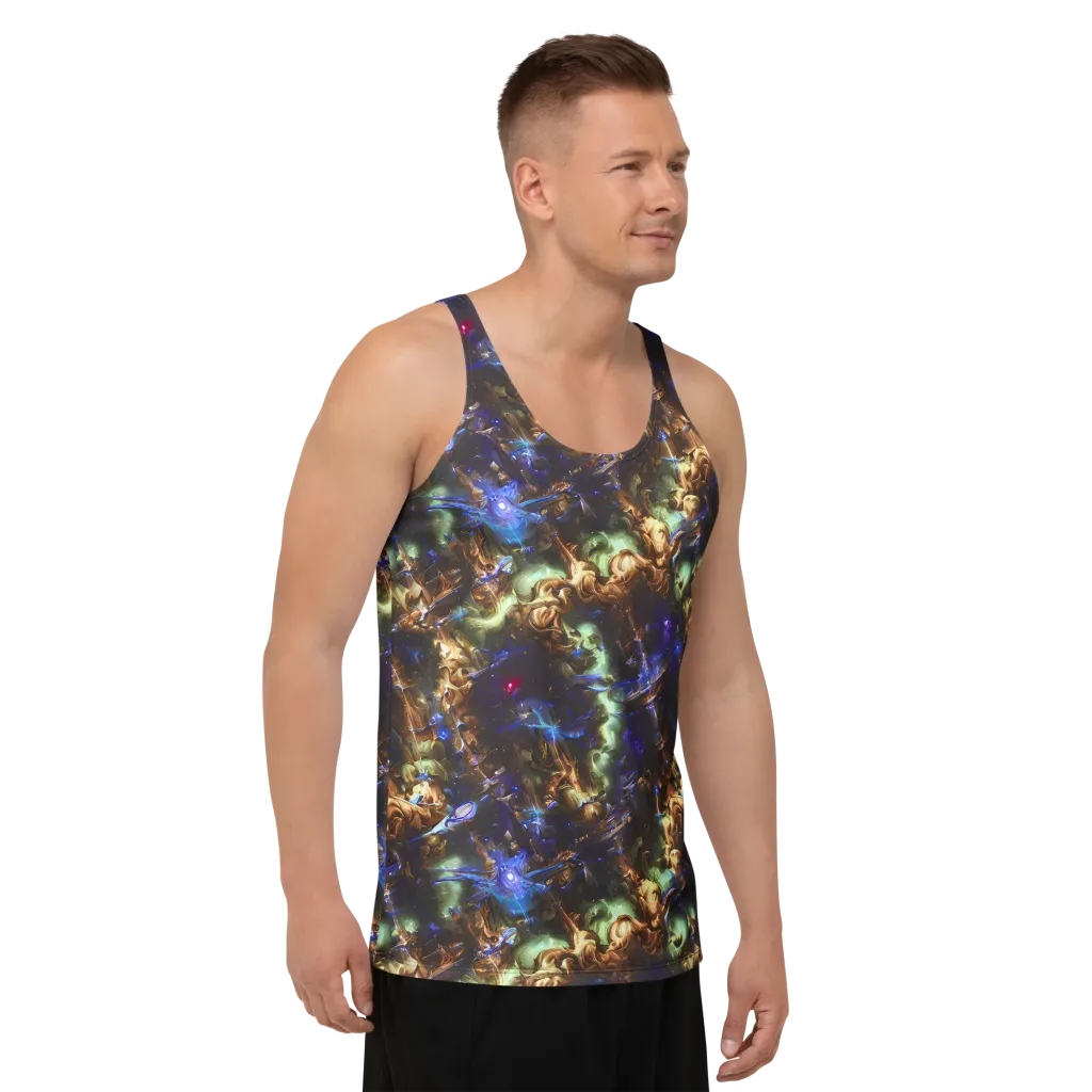 Nebula Shards on Men's Tank Top — Right Front