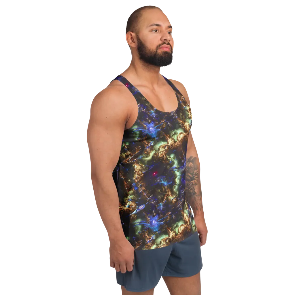 Nebula Shards on Men's Tank Top — Right Front