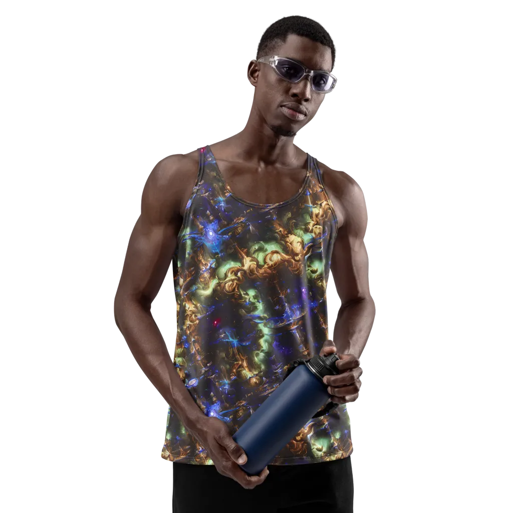 Nebula Shards on Men's Tank Top — Front