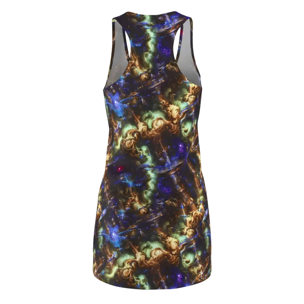 Nebula Shards on Racerback Dress — Back