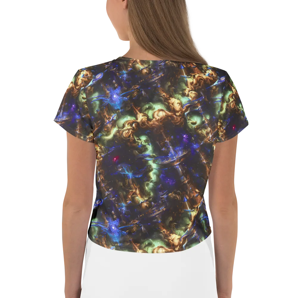 Nebula Shards on Crop Tee — Back