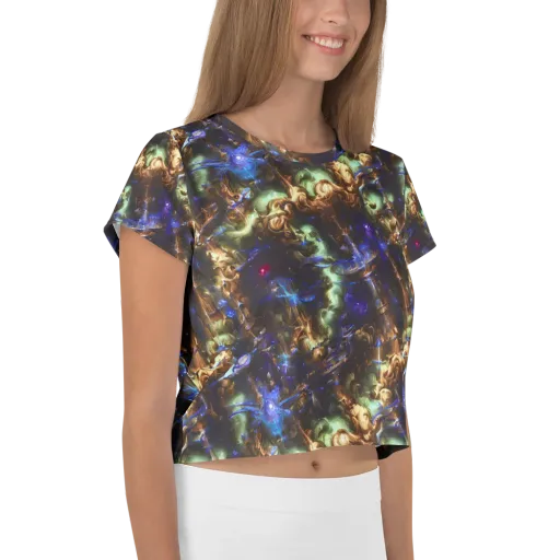 Nebula Shards on a Crop Tee
