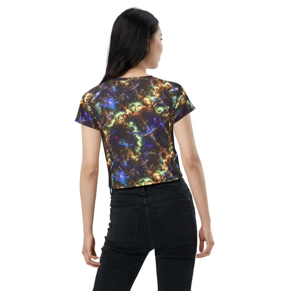 Nebula Shards on Crop Tee — Back