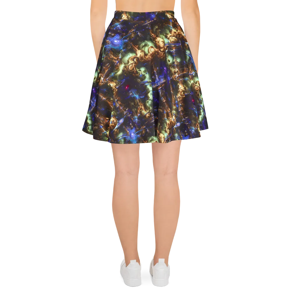 Nebula Shards on Skater Skirt — Back