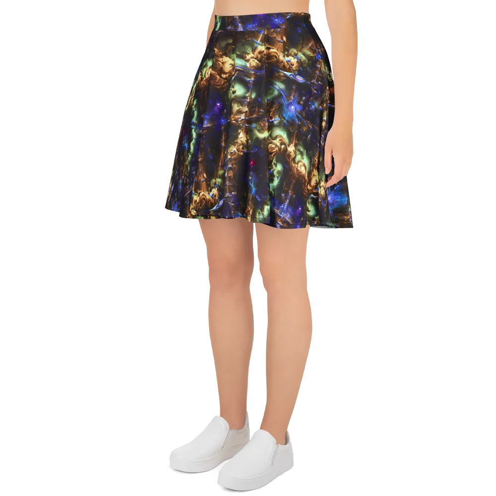 Nebula Shards on Skater Skirt — Left