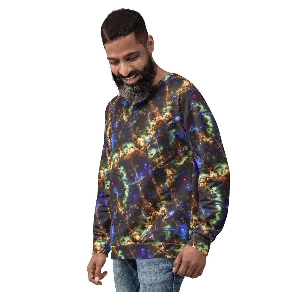 Nebula Shards on Sweatshirt — Left Front