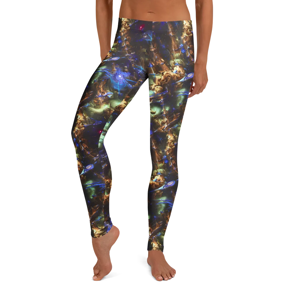 Nebula Shards on Leggings — Front