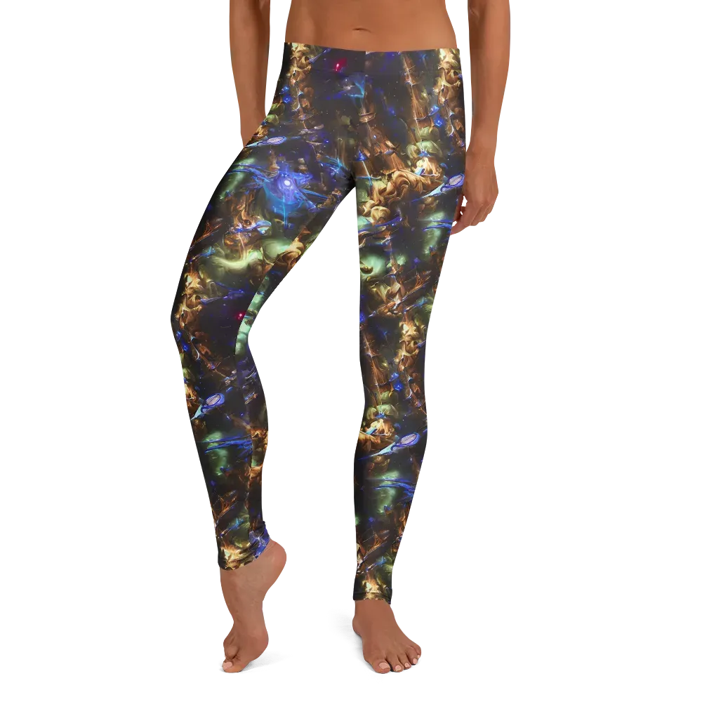 Nebula Shards on Leggings — Front