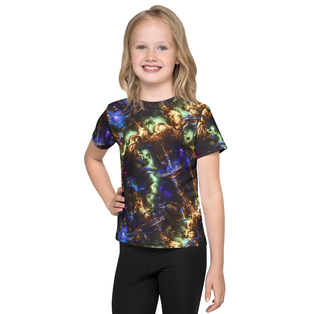 Nebula Shards on Kids Crew Neck T-Shirt — Front