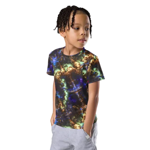 Nebula Shards on a Kids Crew Neck T-Shirt