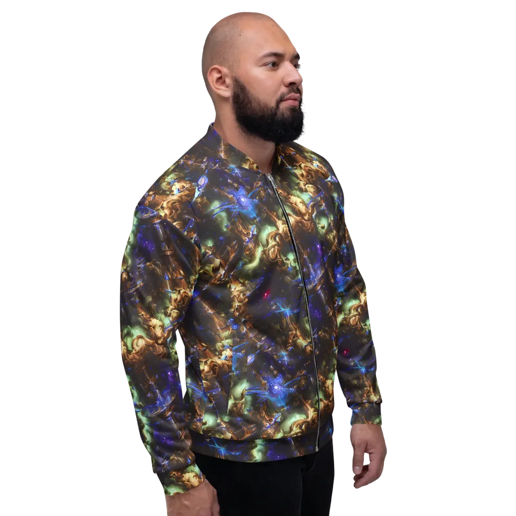 Nebula Shards on Bomber Jacket — Right