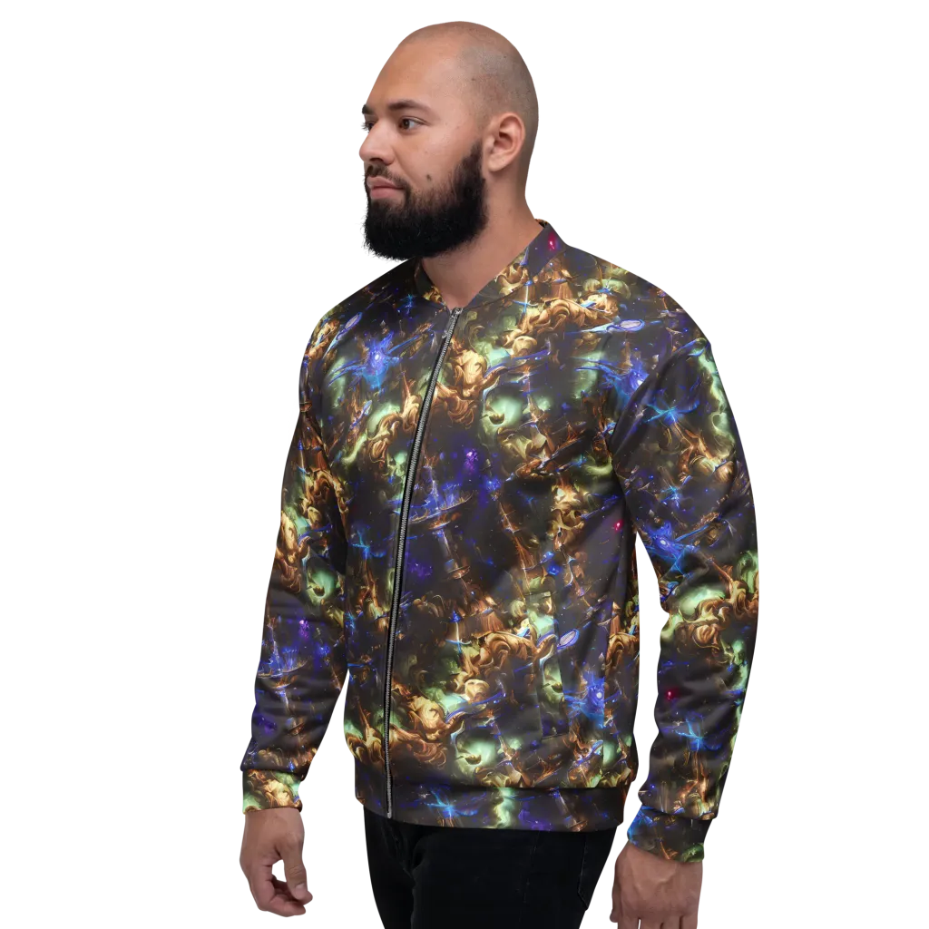 Nebula Shards on Bomber Jacket — Left
