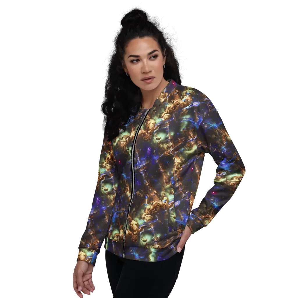 Nebula Shards on Bomber Jacket — Left