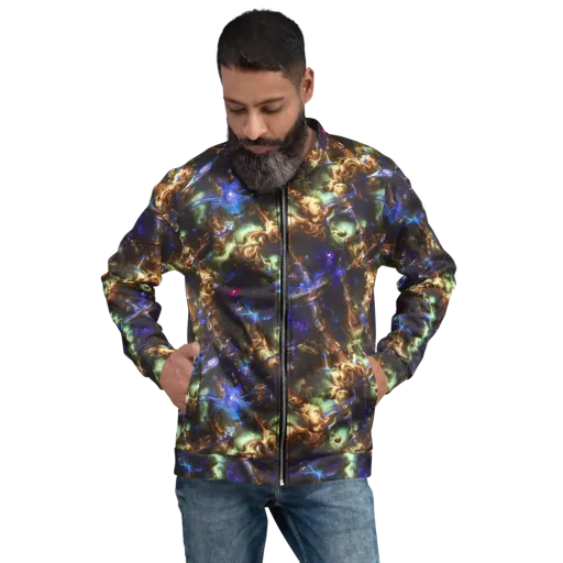 Nebula Shards on a Bomber Jacket