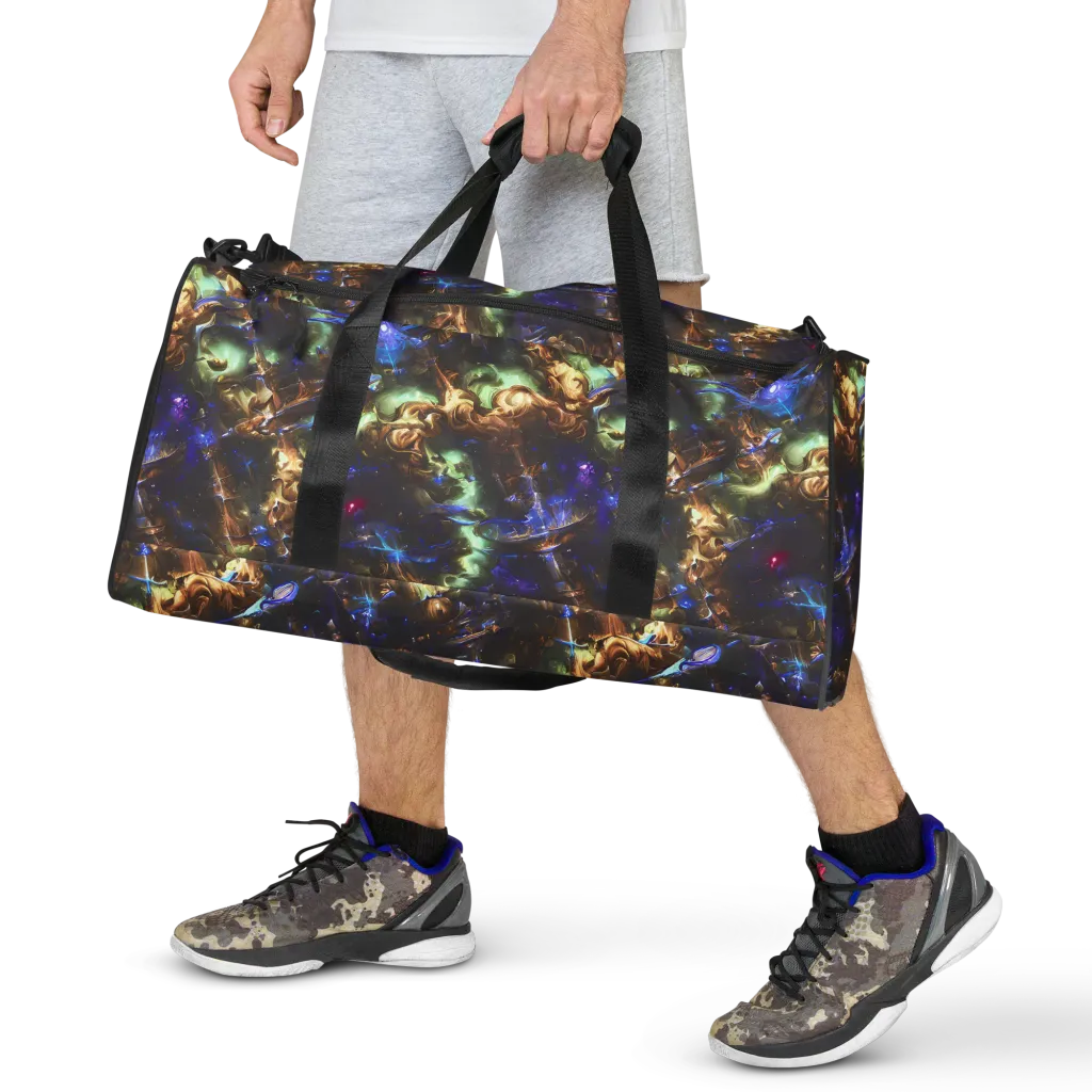Nebula Shards on Duffle Bag — Front
