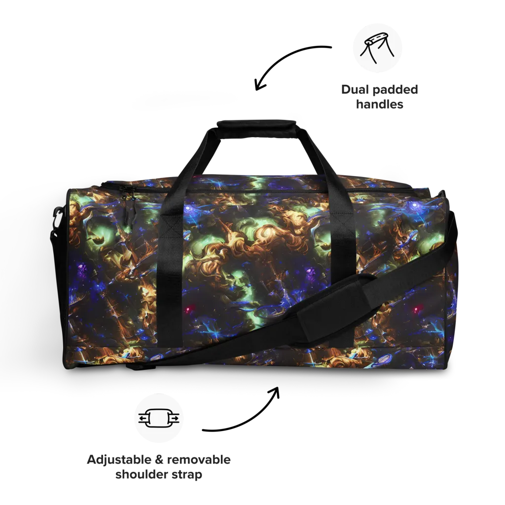 Nebula Shards on Duffle Bag — Front