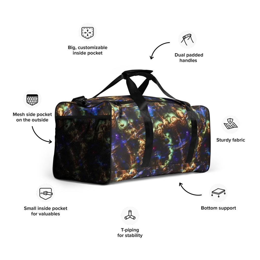 Nebula Shards on Duffle Bag — Right Front