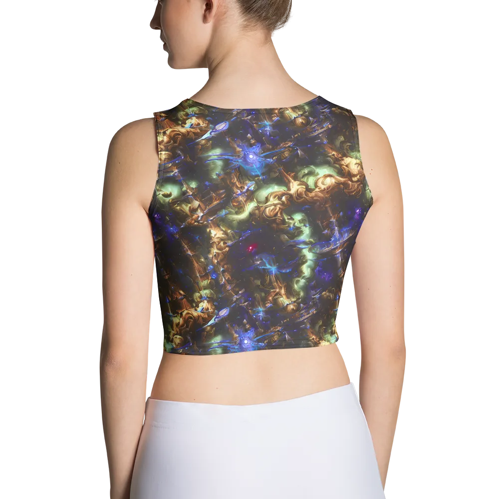Nebula Shards on Crop Top — Back