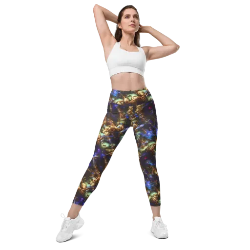 Nebula Shards on a Leggings with Pockets