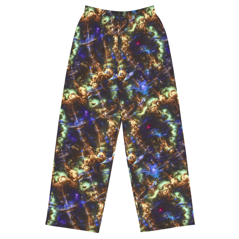 Nebula Shards on Wide-Leg Pants — Front