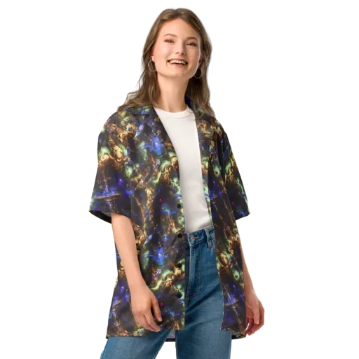 Nebula Shards on a Button Shirt