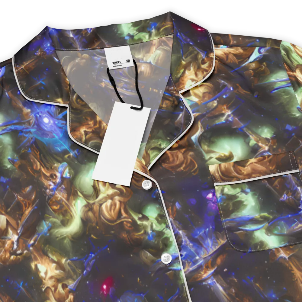 Nebula Shards on Women's Short Sleeve Pajama Top — Product details
