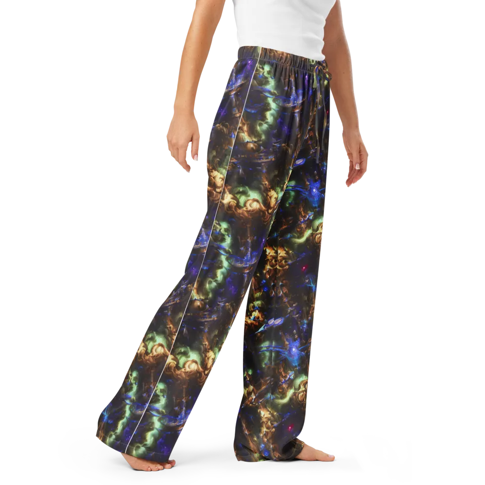 Nebula Shards on Women's Pajama Pants — Right Front
