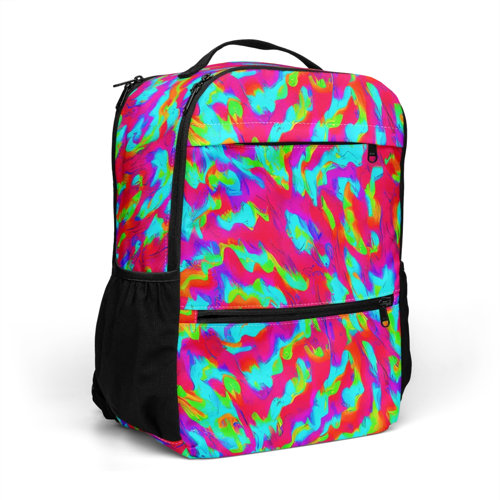 Fluorescent Cascade on Utility Backpack — Right Front