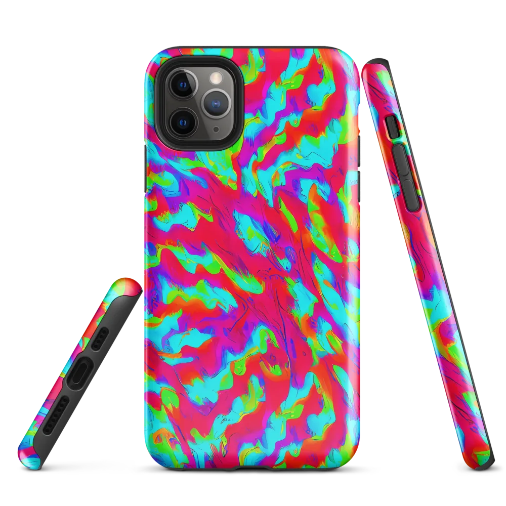 Fluorescent Cascade on Tough Case for iPhone® — Front