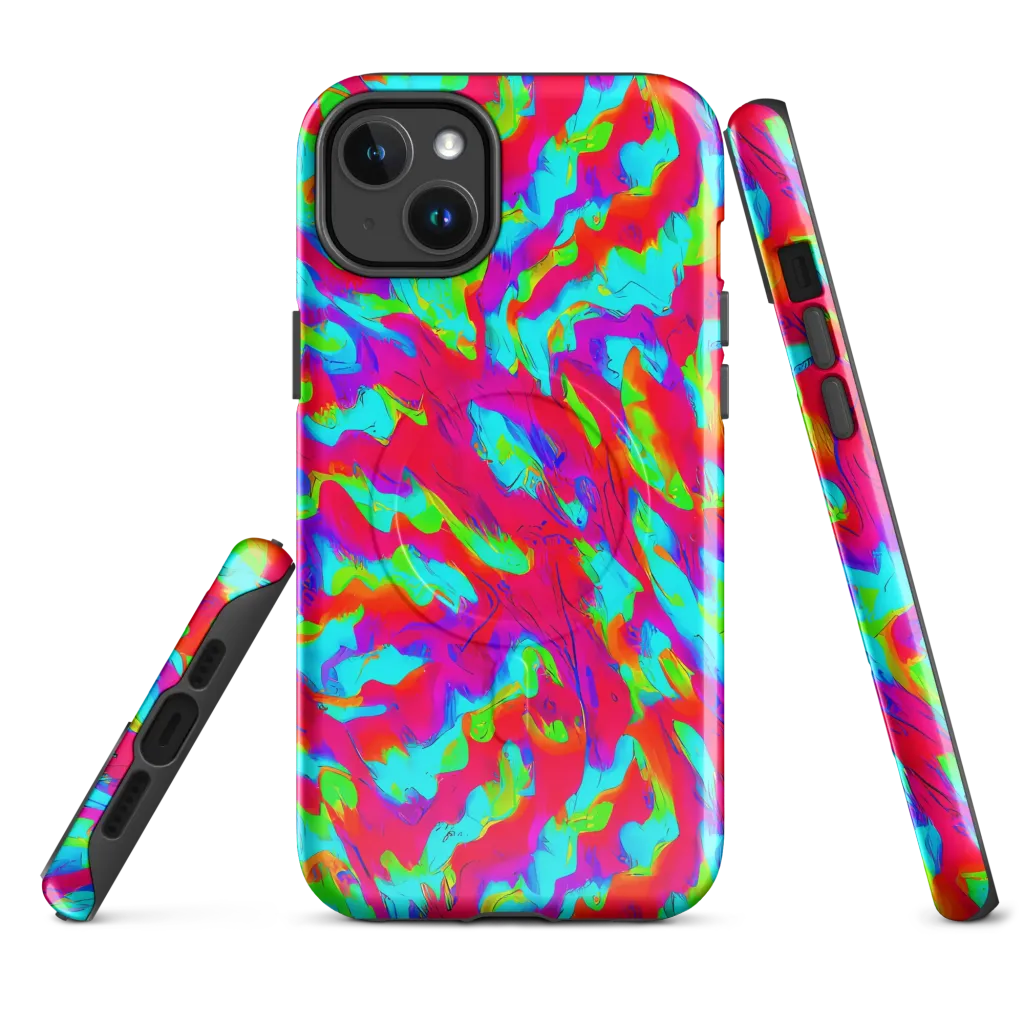 Fluorescent Cascade on MagSafe Tough Case for iPhone® — Front