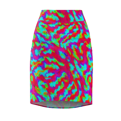 Fluorescent Cascade on a Pencil Skirt