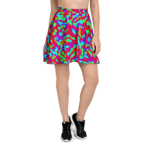 Fluorescent Cascade on a Skater Skirt