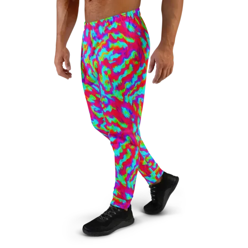 Fluorescent Cascade on a Men's Joggers